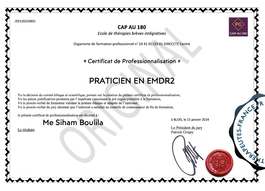 Praticien en EMDR2 